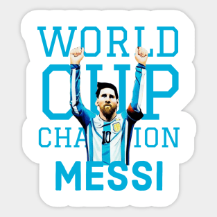 Messi World Cup champion Sticker